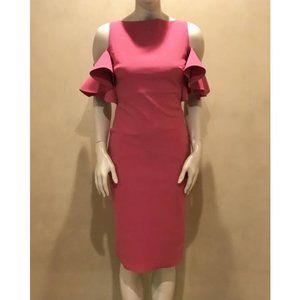 Chiara Boni La Petite Robe Flamingo midi dress new